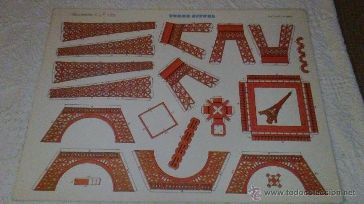Coleccionismo recortables: RECORTABLE TORRE EIFFEL RECORTABLES C. Y P. 1971 - Foto 1