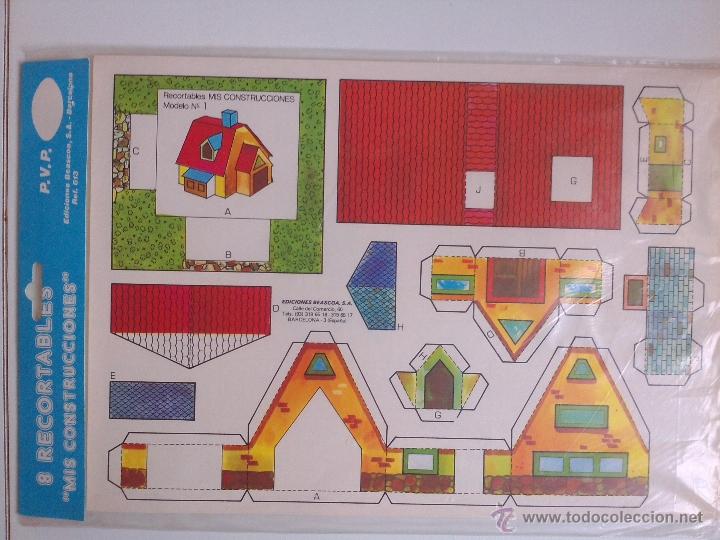 Coleccionismo recortables: 8 RECORTABLES - MIS CONSTRUCCIONES-EDICIONES BEASCOA -recortable casa - - Foto 1
