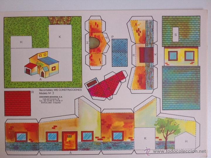 Coleccionismo recortables: 8 RECORTABLES - MIS CONSTRUCCIONES-EDICIONES BEASCOA -recortable casa - - Foto 8