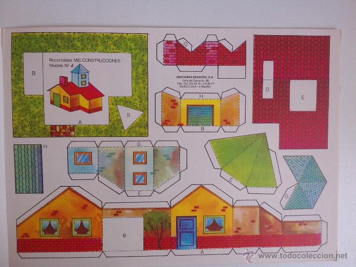 Coleccionismo recortables: 8 RECORTABLES - MIS CONSTRUCCIONES-EDICIONES BEASCOA -recortable casa - - Foto 9