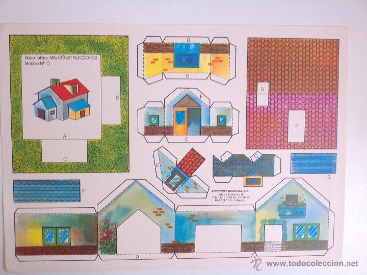Coleccionismo recortables: 8 RECORTABLES - MIS CONSTRUCCIONES-EDICIONES BEASCOA -recortable casa - - Foto 4