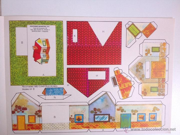Coleccionismo recortables: 8 RECORTABLES - MIS CONSTRUCCIONES-EDICIONES BEASCOA -recortable casa - - Foto 6