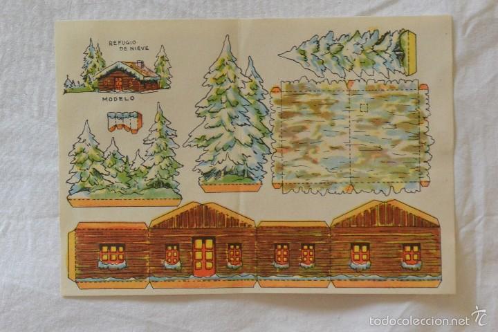 Coleccionismo recortables: RARO RECORTABLE REFUGIO DE NIEVE - Foto 1