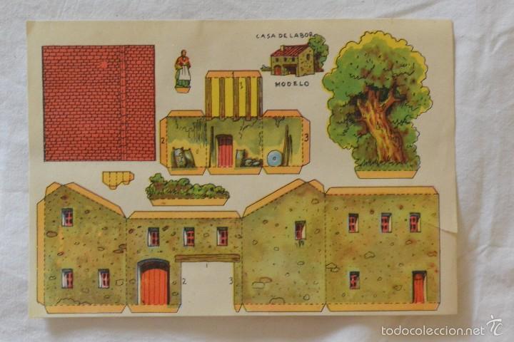 Coleccionismo recortables: HOJA RECORTABLE CASA DE LABOR - Foto 1