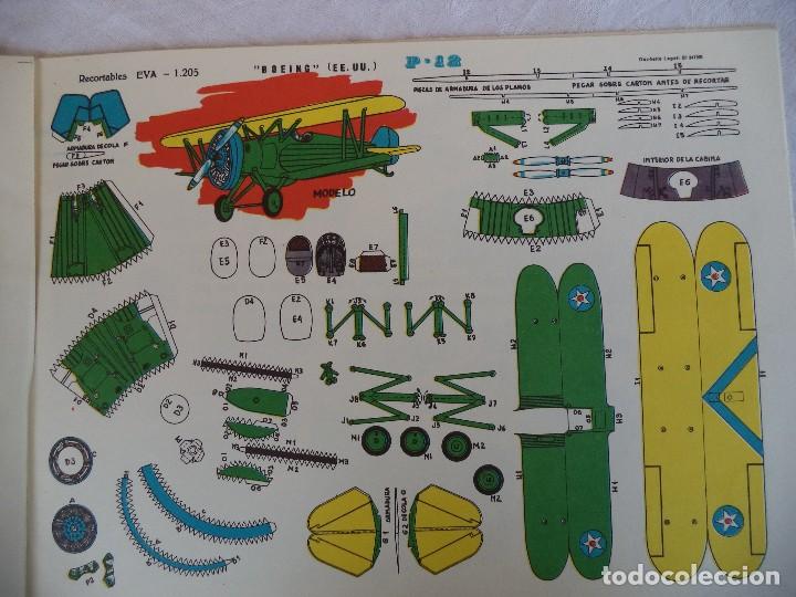 Coleccionismo recortables: RECORTABLES EVA   1205 BOEING P-12 - Foto 1