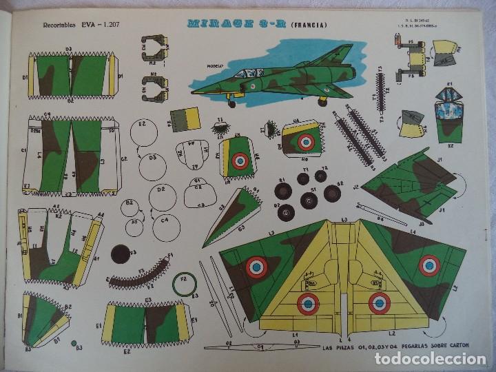 Coleccionismo recortables: RECORTABLES EVA 1207.    MIRAGE 3-R - Foto 1
