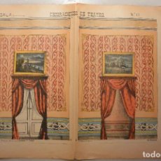 Coleccionismo Recortables: HOJA DECORACIONES DE TETARO SALA BASTIDORES Nº 17 SUCESORES DE HERNANDO. Lote 97328091