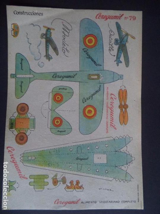 Coleccionismo recortables: RECORTABLE PROPAGANDA CEREGUMIL N&ordm; 79.AVION - Foto 1