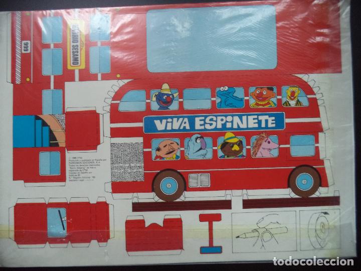 Coleccionismo recortables: BARRIO SESAMO,AUTOBUS - Foto 2