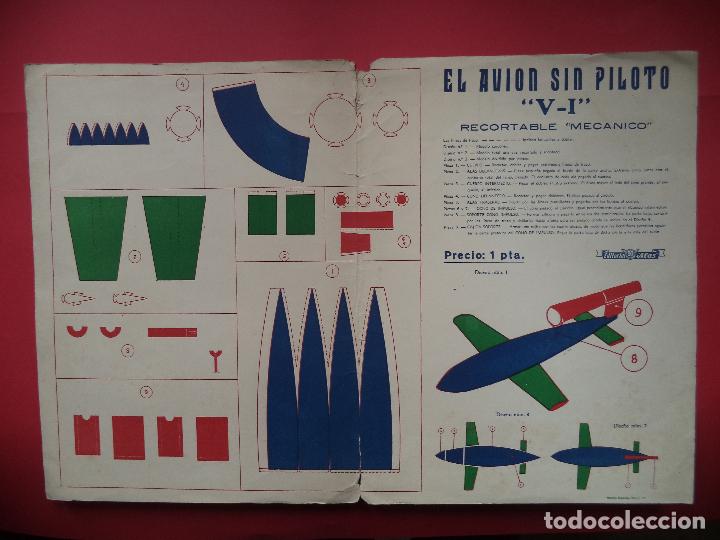 Coleccionismo recortables: RECORTABLE EL AVION SIN PILOTO.V-I - Foto 2