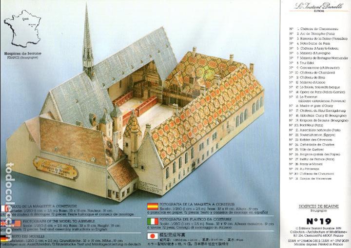 Coleccionismo recortables: RECORTABLE HOSPICIOS DE BEAUNE (FRANCIA). 1989 - Foto 4