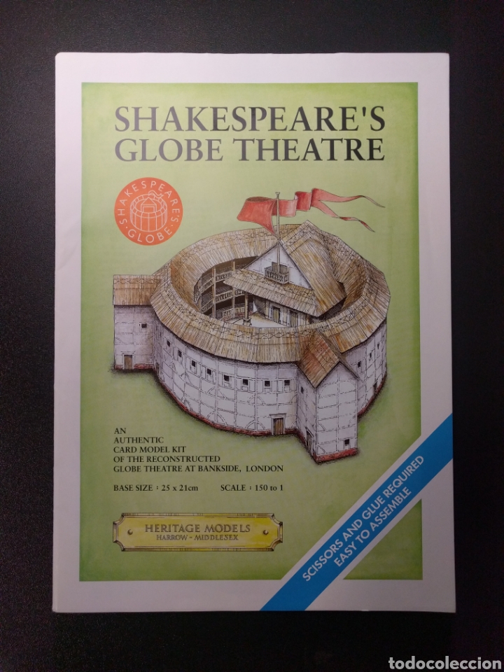 Coleccionismo recortables: Recortable Shakespeares Globe Theatre - Foto 1