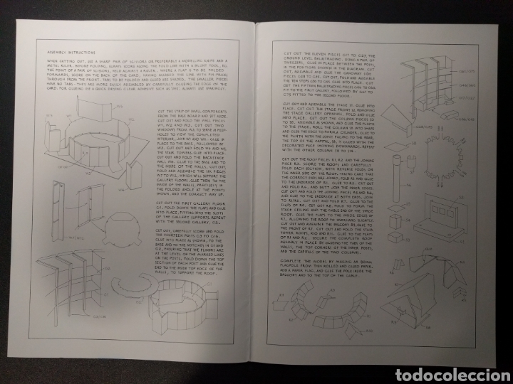 Coleccionismo recortables: Recortable Shakespeares Globe Theatre - Foto 3