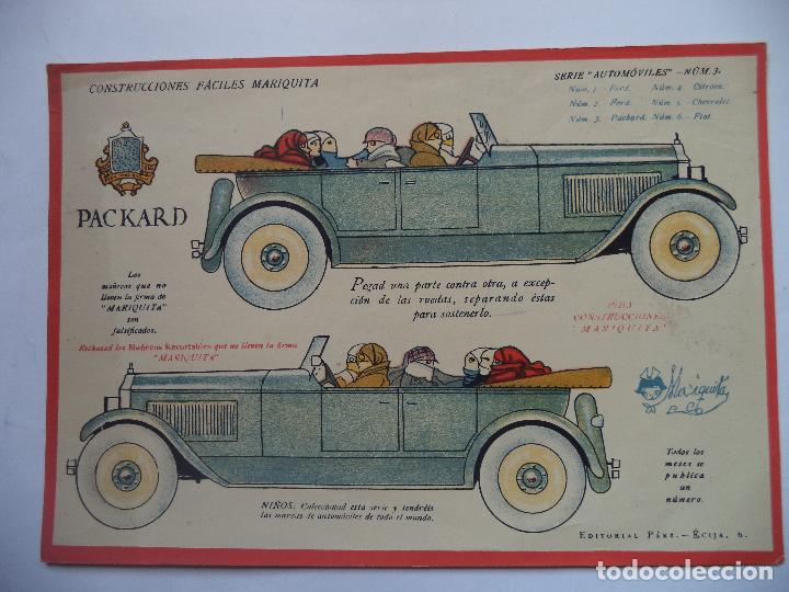 Coleccionismo recortables: CONSTRUCCIONES FACILES MARIQUITA.N&ordm; 3 PACKARD - Foto 1