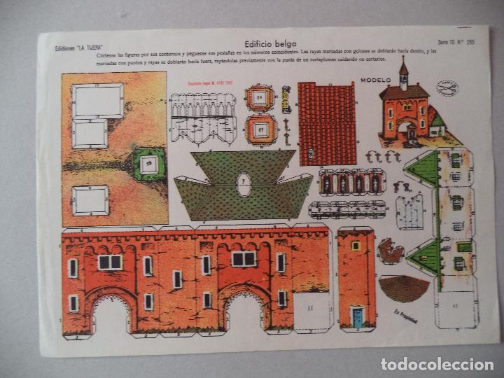 Coleccionismo recortables: LA TIJERA SERIE 10 EDIFICIO BELGA N&ordm; 255 - Foto 1