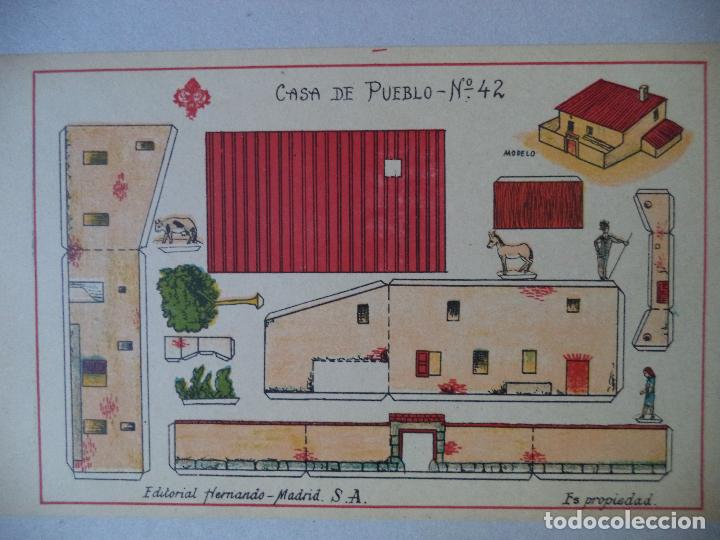 Coleccionismo recortables: RECORTABLES HERNANDO CASA DE PUEBLO N&ordm; 42 - Foto 1