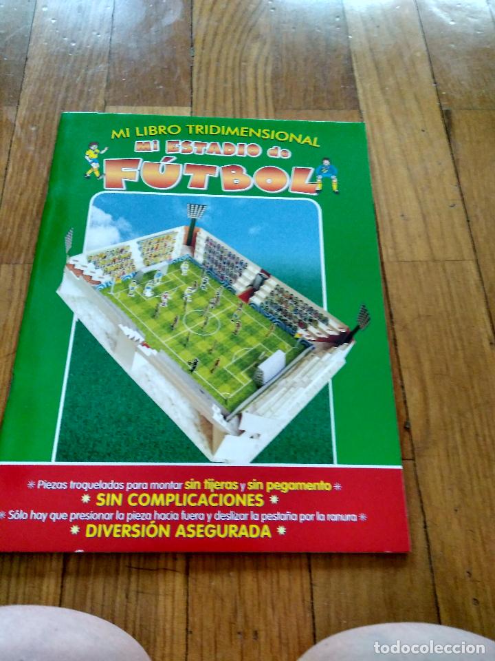 Coleccionismo recortables: LIBRO  RECORTABLE TRIDIMENSIONAL DE ESTADIO DE FUTBOL - Foto 1