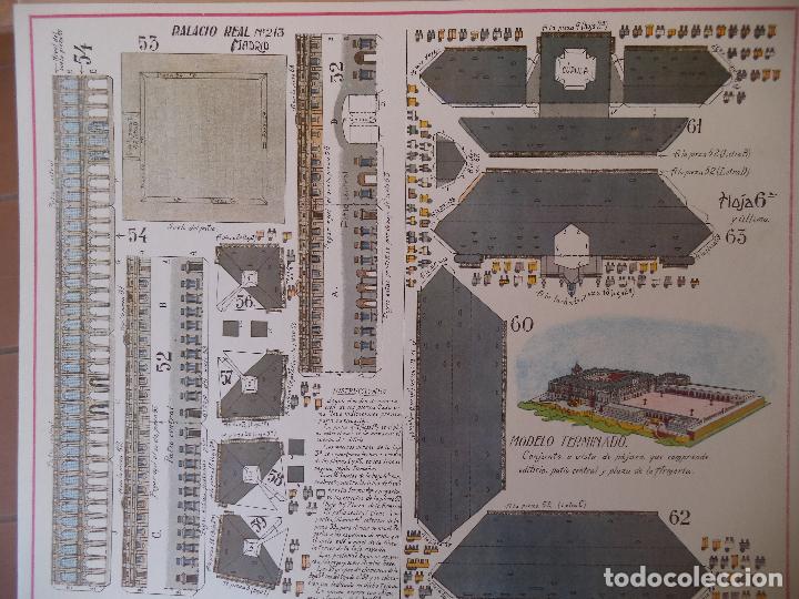 Coleccionismo recortables: RECORTABLE PALACIO REAL DE MADRID PERFECTO ESTADO - Foto 3