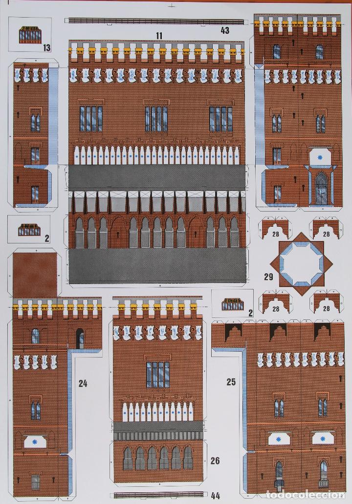 Coleccionismo recortables: RECORTABLE EDIFICIO MUSEO DE ZOOLOGIA DE BARCELONA.  1888 - Foto 2