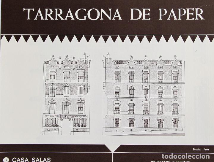 Coleccionismo recortables: RECORTABLE EDIFICIO CASA SALAS. TARRAGONA. 1907 - Foto 2