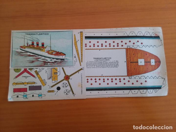 Coleccionismo recortables: Transatlantico. Recortable papel. - Foto 1