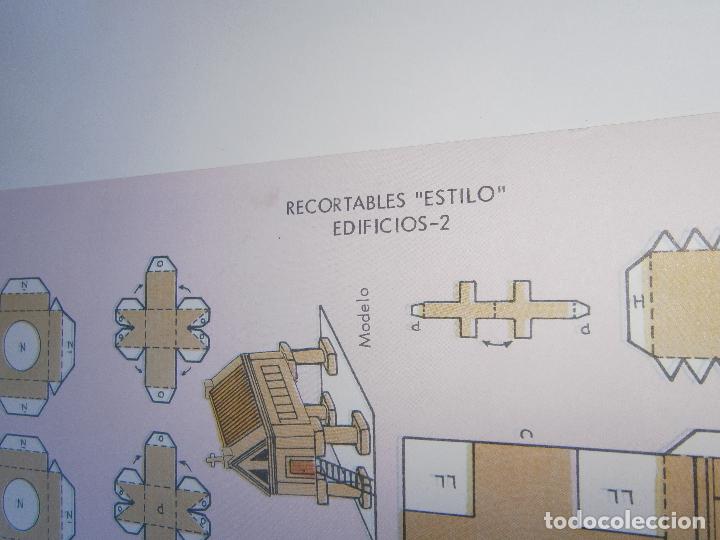 Coleccionismo recortables: L&Aacute;MINA ORIGINAL DE RECORTABLES ESTILO - SERIE Edificios 2 - EDITORIAL ROMA - A&Ntilde;OS 80 - Foto 2