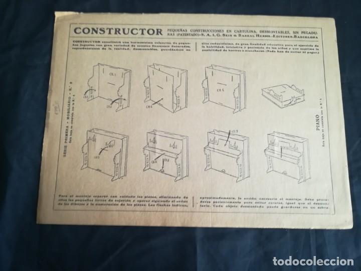 Coleccionismo recortables: CONSTRUCTOR SEIX & BARRAL EL PIANO - Foto 2