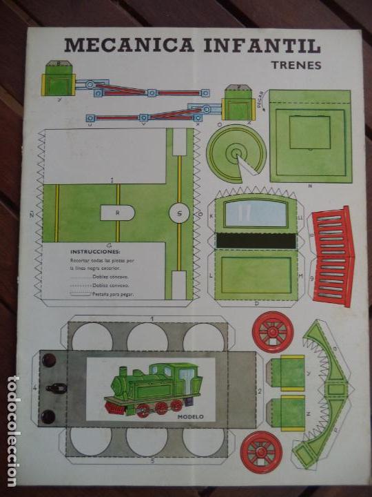 Coleccionismo recortables: MECANICA INFANTIL TRENES - Foto 2