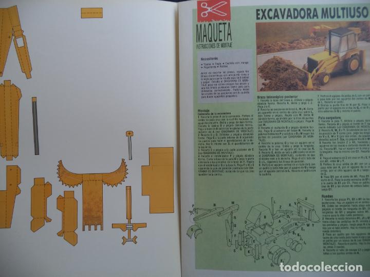 Coleccionismo recortables: EXCAVADORA MULTIUSO 4 PAGINAS +INSTRUCCIONES - Foto 2
