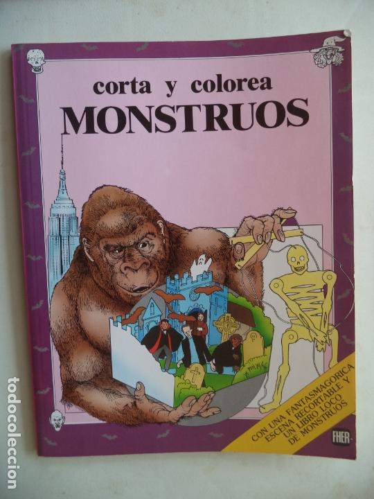 Coleccionismo recortables: CORTA Y COLOREA MONSTRUOS  FHER - Foto 1