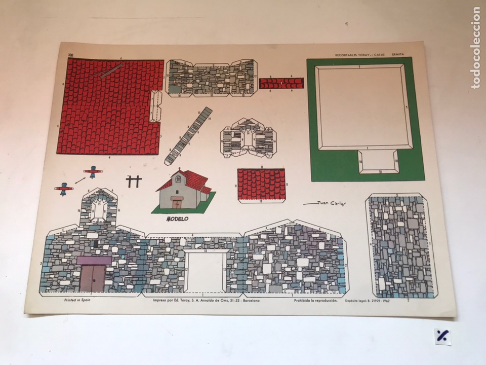 Coleccionismo recortables: LAMINA RECORTABLE CASAS - ERMITA - Foto 1