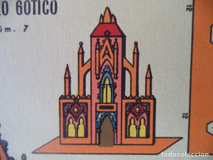 Coleccionismo recortables: RECORTABLES MARCA EL TORO SERIE B N&ordm; 7 EDIFICIO DE ESTILO GOTICO    44X32 CM - Foto 1