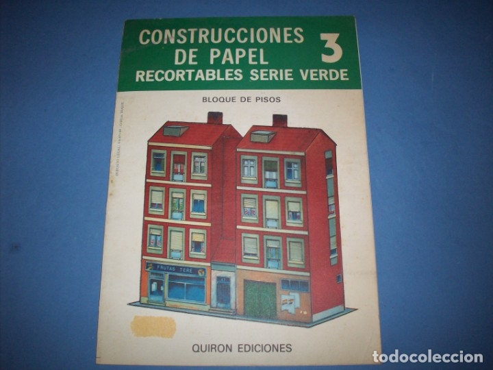 Coleccionismo recortables: ediciones quiron bloque de pisos serie verde - Foto 1