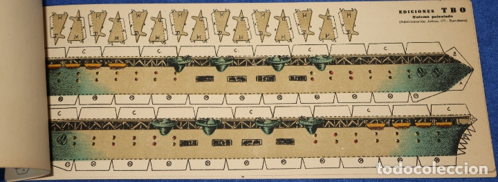 Coleccionismo recortables: Recortable - Portaviones - Ediciones TBO - Foto 2