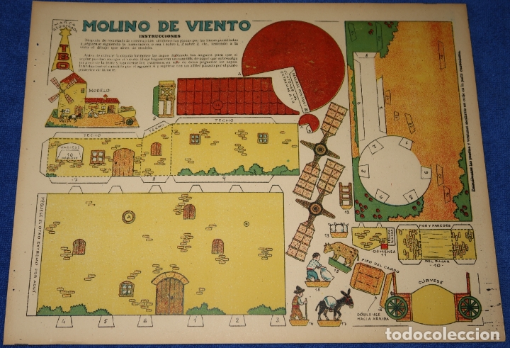 Coleccionismo recortables: Recortable - Molino de Viento - Ediciones TBO - Foto 1