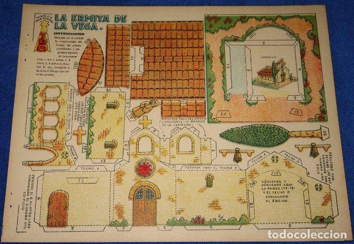 Coleccionismo recortables: Recortable - La ermita de la Vega - Ediciones TBO - Foto 1