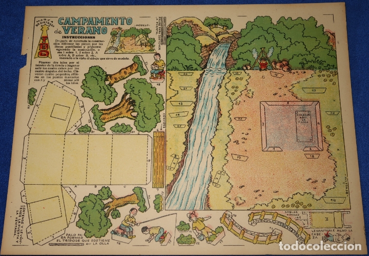 Coleccionismo recortables: Recortable - Campamento de verano - Ediciones TBO - Foto 1