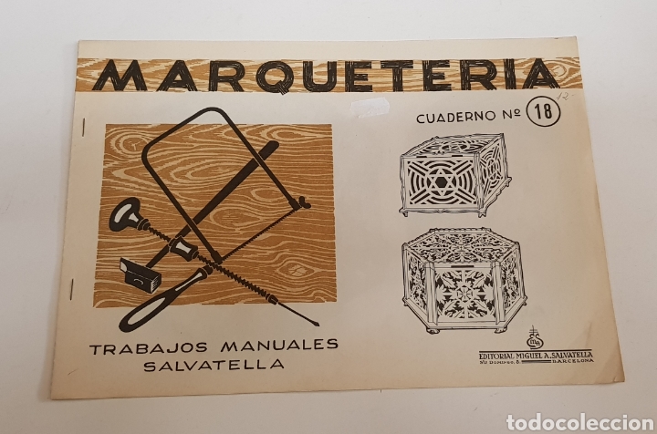 Coleccionismo recortables: CUADERNO MARQUETER&Iacute;A N.18. - SALVATELLA - tdkc38 - Foto 1