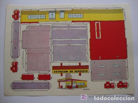 Coleccionismo recortables: RECORTABLE ESTAMPAS DE ESPA&Ntilde;A. ESTACION DE SERVICIO. - Foto 1