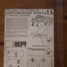 Coleccionismo Recortables: SANT FRANCESC DE PAULA. COL.LECCIÓ RETALLABLES D'EIVISSA. NÉSTOR PELLICER.. Lote 191654282