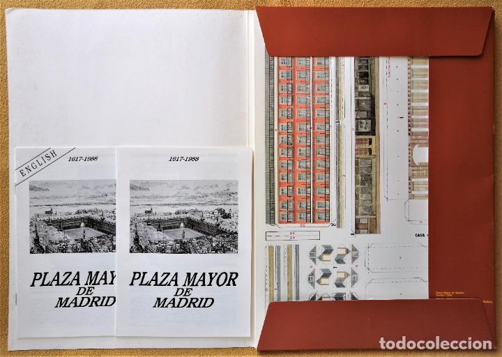 Coleccionismo Recortables: RECORTABLE DE LA PLAZA MAYOR DE MADRID. 1988 - Foto 3 - 198667542