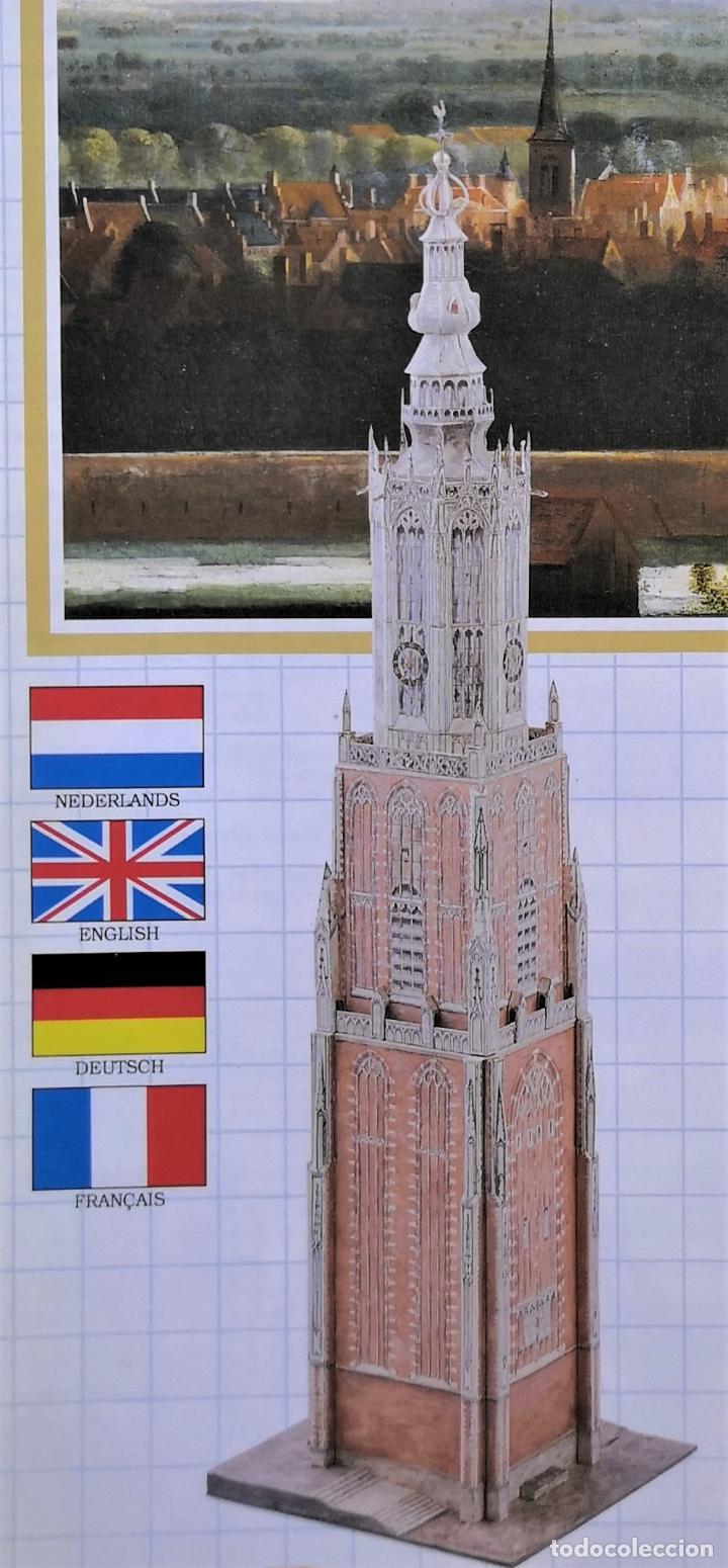 Coleccionismo recortables: RECORTABLE TORRE DE NUESTRA SE&Ntilde;ORA EN  AMMERSFOORT  (HOLANDA)  1989 - Foto 1