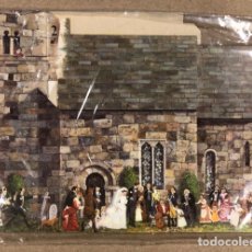 Coleccionismo Recortables: 12TH C SAXON CHURCH WITH VICTORIAN WEDDING YORKSIRE. RECORTABLE DE 1988, J.M. APPERT. Lote 211831785