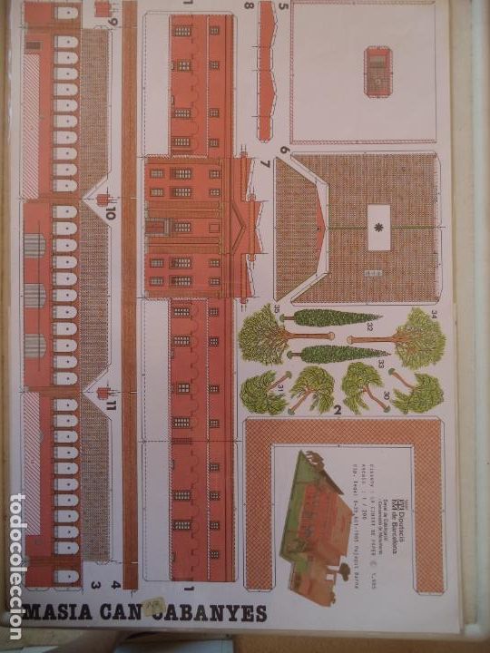 Coleccionismo recortables: MASIA DE CAN CABANES 50X35CM - Foto 1