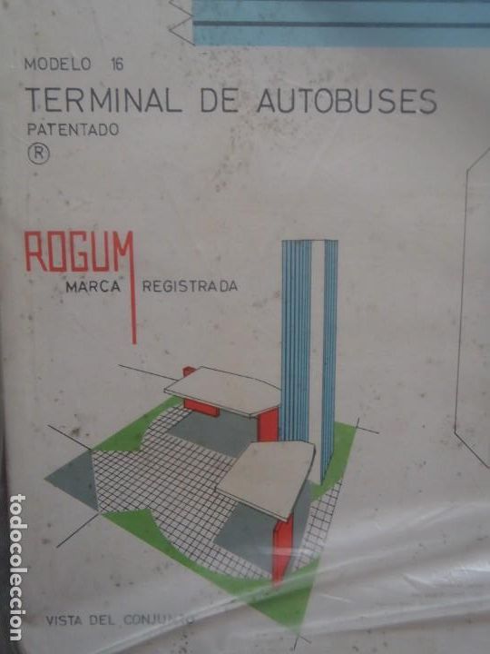 Coleccionismo recortables: MICROLANDIA - TERMINAL DE AUTOBUSES - ROGUM - 1963 - Foto 1
