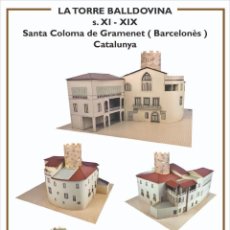 Coleccionismo Recortables: MAQUETA RECORTABLE DE LA TORRE BALLDOVINA ( SANTA COLOMA DE GRAMENET- BARCELONÊS)
