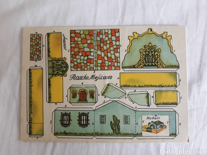 Coleccionismo recortables: Recortable rancho mejicano - Anarant - Foto 1