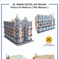 Collezionismo Figurine da Ritagliare: MAQUETA RECORTABLE DEL ” GRAN HOTEL ” DE PALMA DE MALLORCA