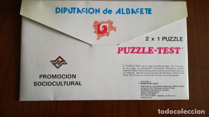 Coleccionismo recortables: PUZZLE TEST DIPUTACI&Oacute;N DE ALBACETE 1987 - Foto 2