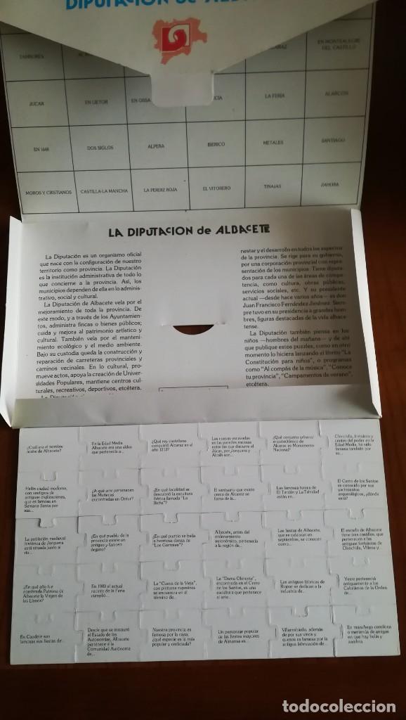 Coleccionismo recortables: PUZZLE TEST DIPUTACI&Oacute;N DE ALBACETE 1987 - Foto 4